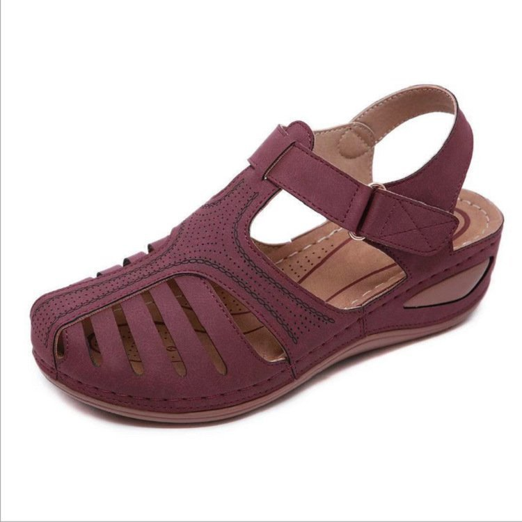 Khaki Leder SommerkomfortSandalen R&B
