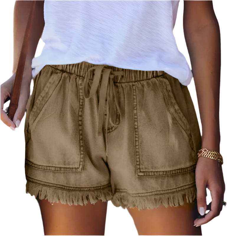 R&B | High-Waist Denim-Shorts