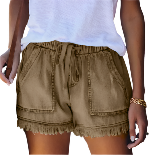 R&B | High-Waist Denim-Shorts