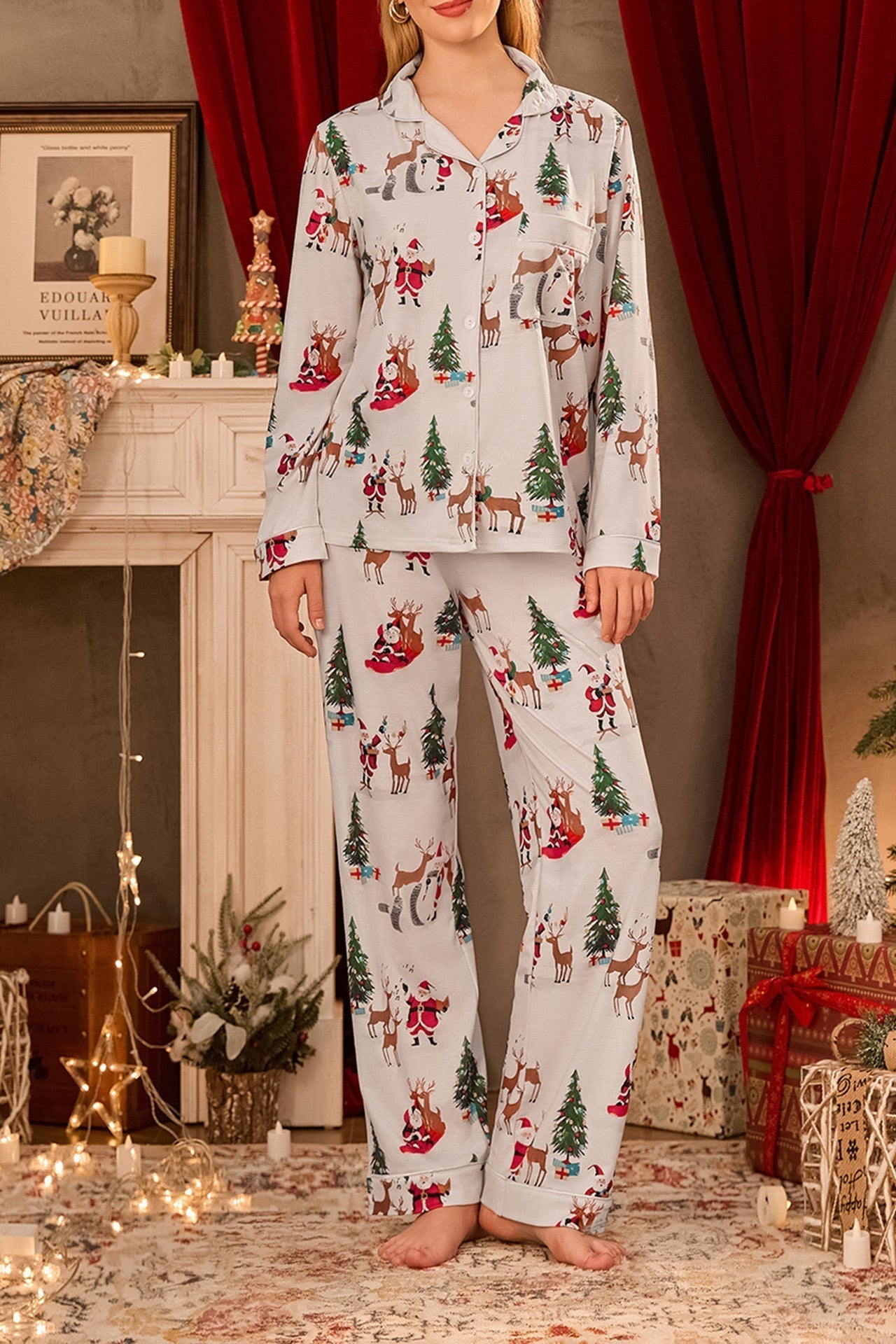 R&B | Weihnachtsdruck-Pyjamas