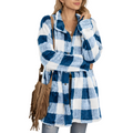 R&B | Stilvolle lange Damen-Karojacke