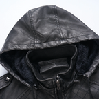 R&B | Hooded Lederjacke