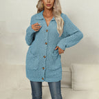 R&B | Einfarbiger Strickjacke