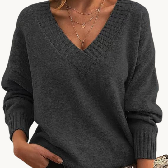 R&B |Pullover mit V-Ausschnitt für Frauen