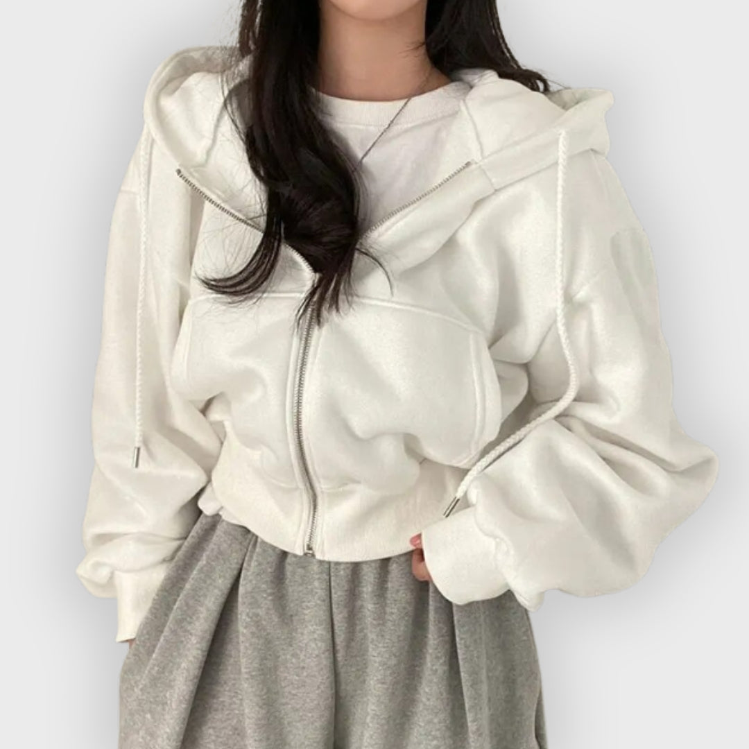 R&B | Kapuzenjacke Plüschtextur
