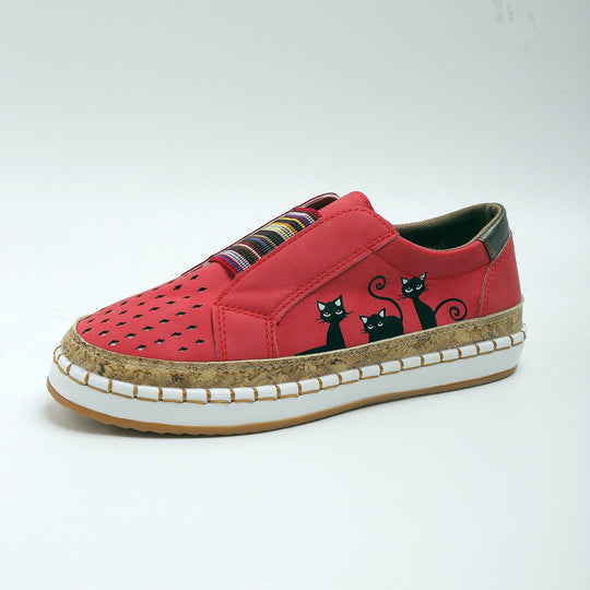 Retro flache Freizeitschuhe R&B