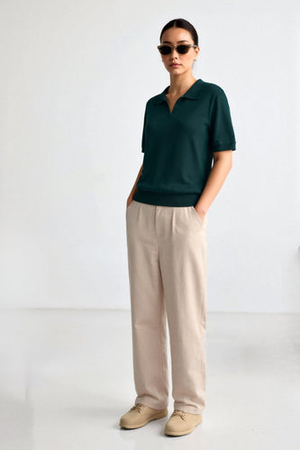 R&B | Bequeme Damen Polo mit Kurzen Ärmeln