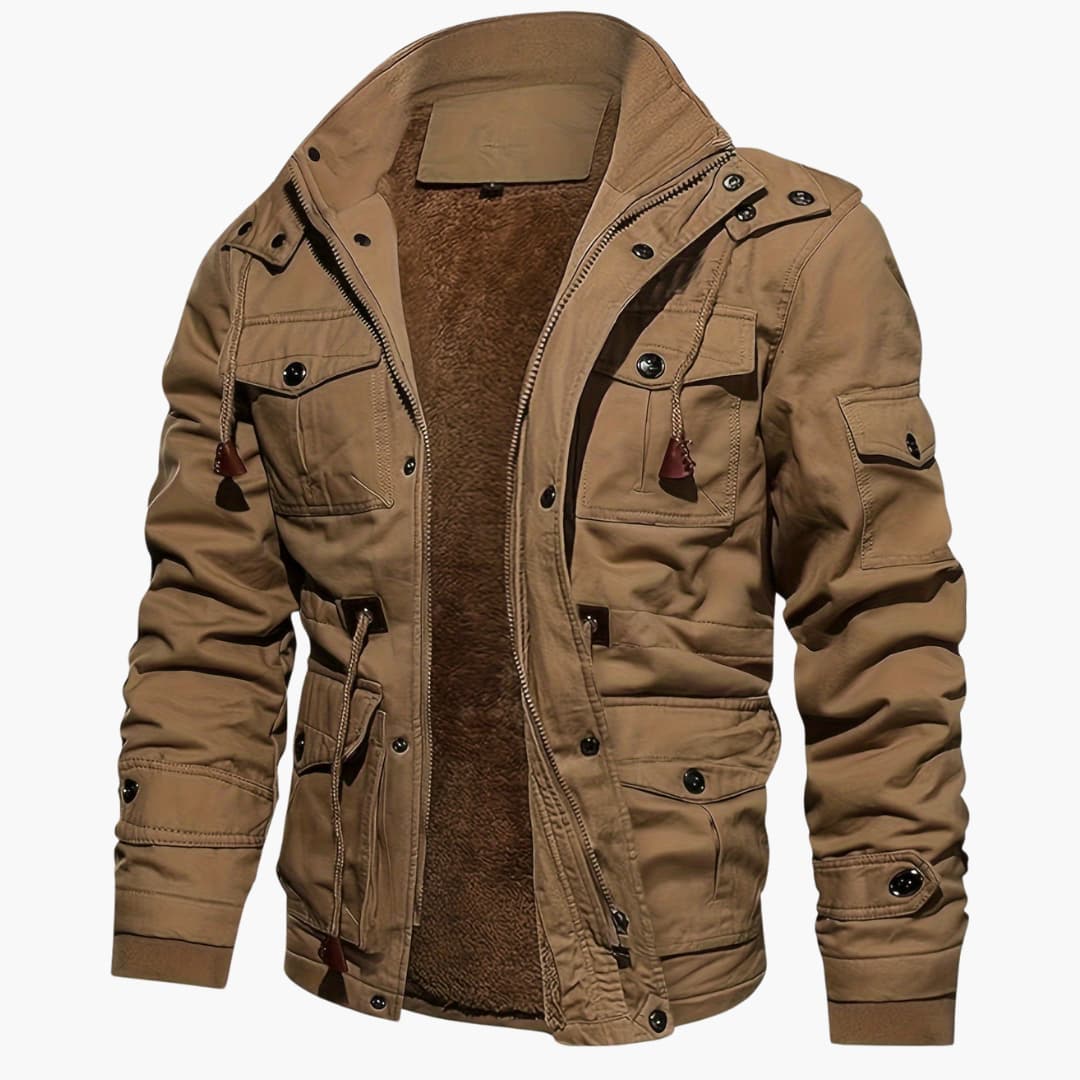 R&B | Warme Fleecejacke mit Taschen für Herren