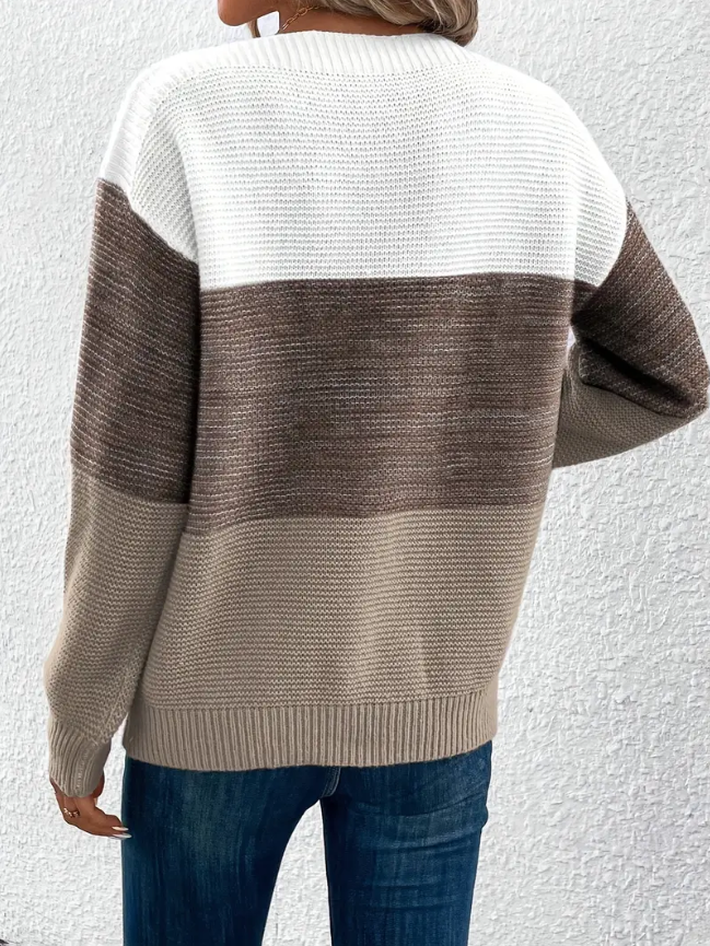 R&B | Eleganter Langarm Pullover mit Fallenden Schultern