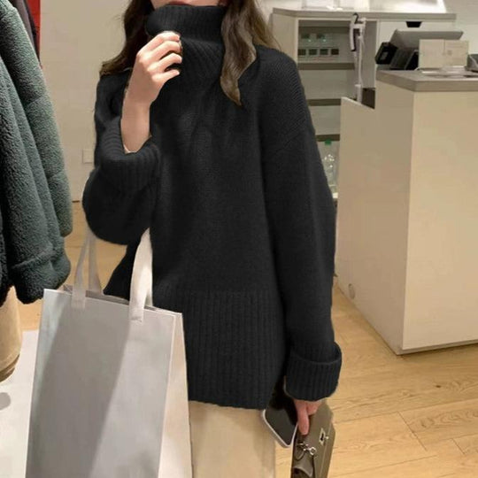 R&B | Strickpullover mit Hohem Kragen