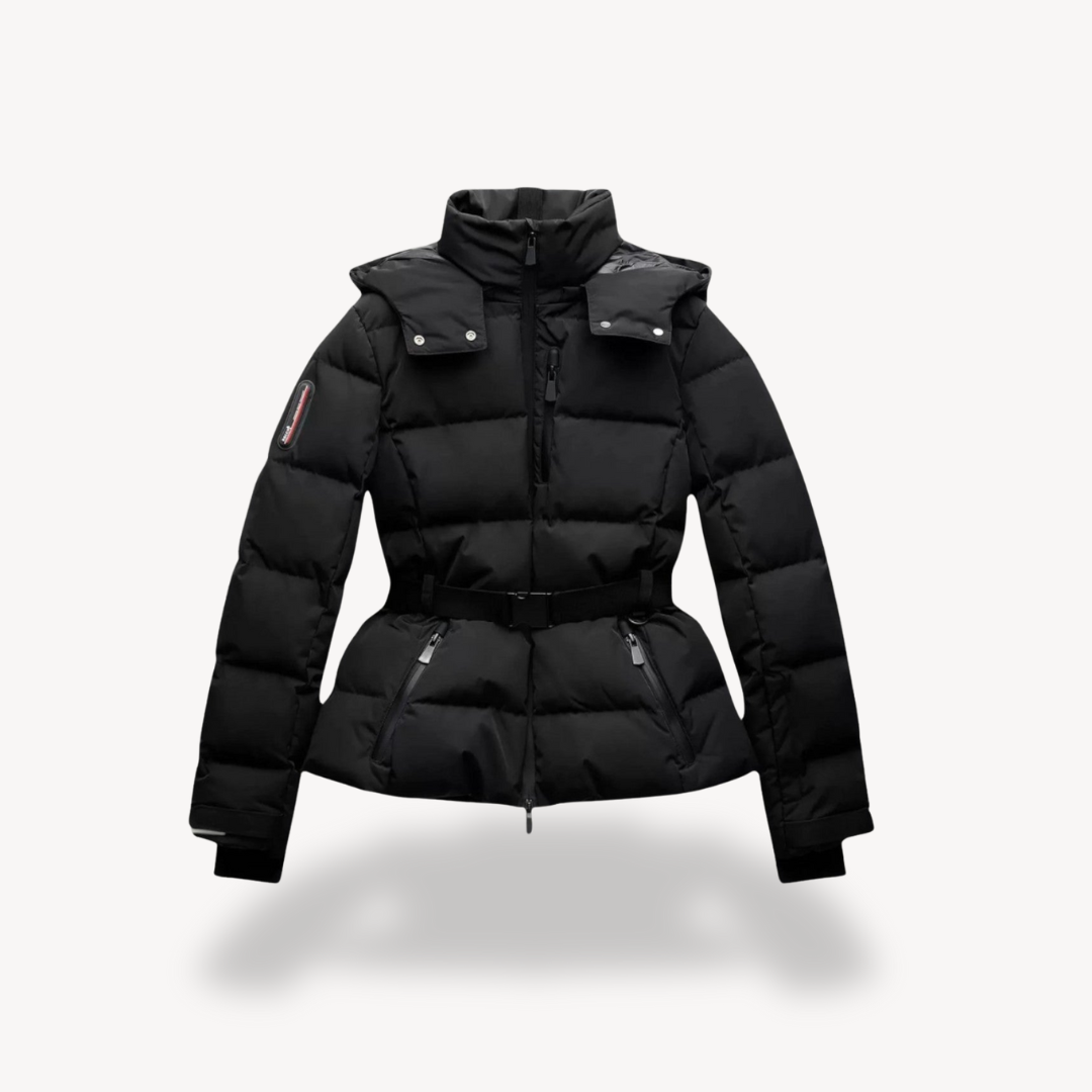 R&B | Damen Kapuzen Gürteltaschen Steppjacke
