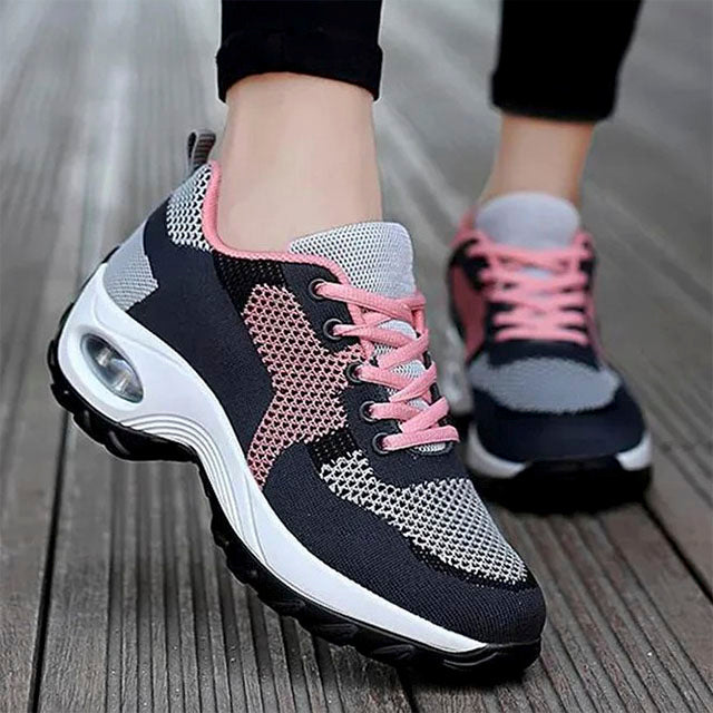 Atmungsaktive Farbblock-Sneaker R&B