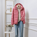 R&B | Leichte Pufferjacke Kapuzen Reißverschluss Freizeitoberbekleidung