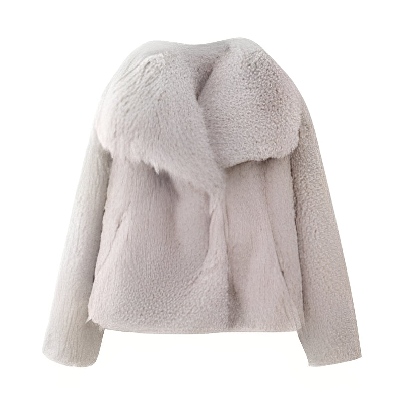 R&B | Eleganter Faux-Fur-Mantel für Frauen