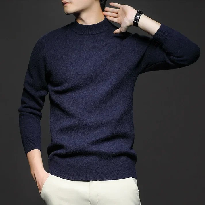 R&B | Klassischer Strickpullover Rundhals Zeitloses und Elegantes Aussehen