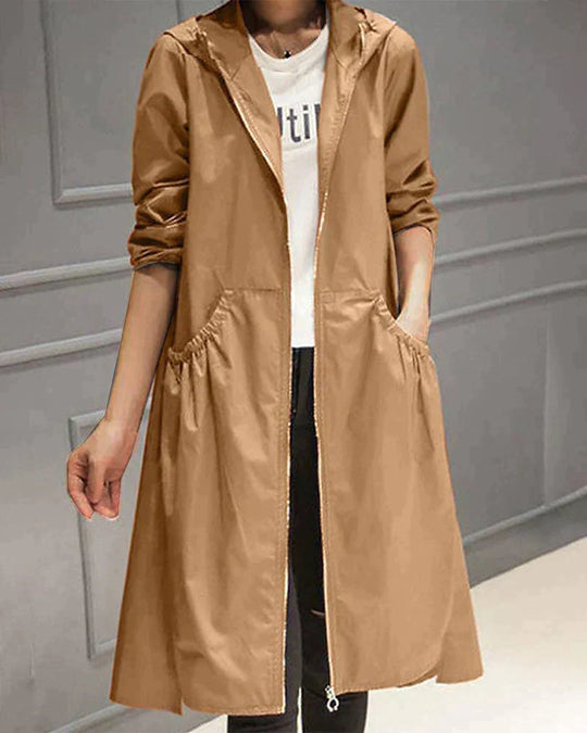 R&B | Damen lange Regenjacke
