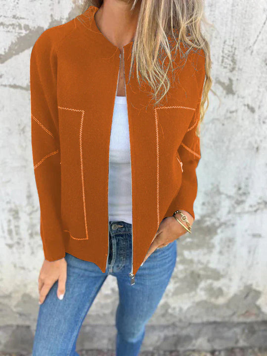 R&B | Trendiger Cardigan mit Reißverschluss Gemütlicher Look Modisch und Vielseitig