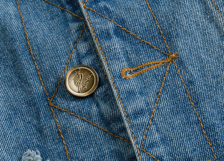 R&B Stylische Denim Weste für Herren