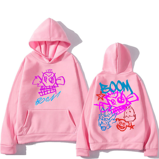 R&B | Arcane Jinx Cartoon Langarm-Hoodie