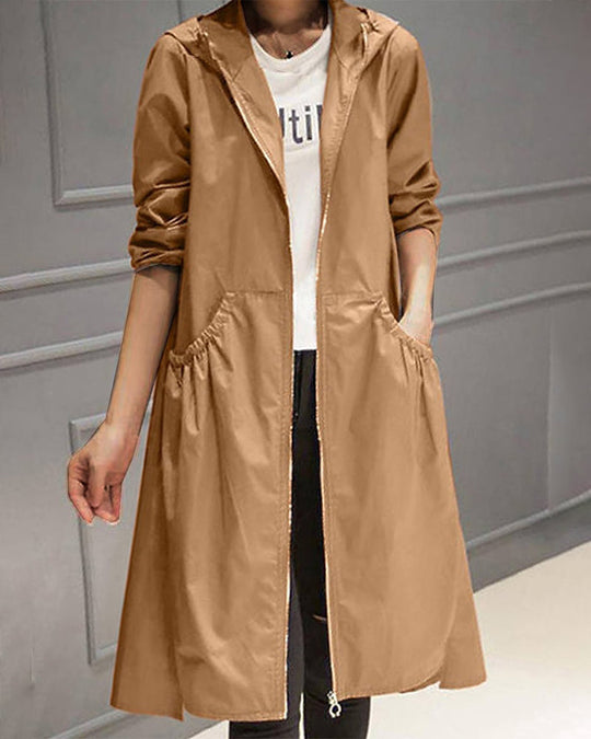 R&B | Langer Trenchcoat Mit