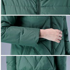 R&B | Elegante unifarbene gerippte gesteppte Jacke mit Reißverschluss ideal für Herbst/Winter