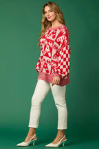 R&B | Zuckerstangen-Weihnachtsnadeln & LR&Bkuchenmann Strickpullover