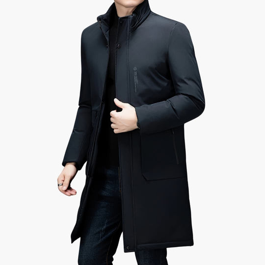 R&B | Stilvolle Winterjacke mit Kapuze für Männer