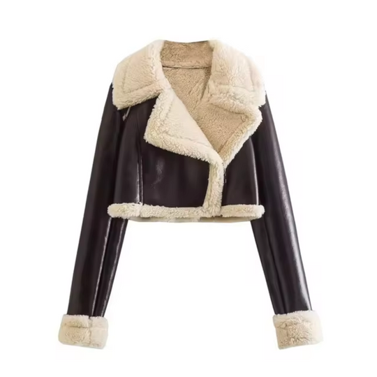R&B | Kurze Kunstlederjacke