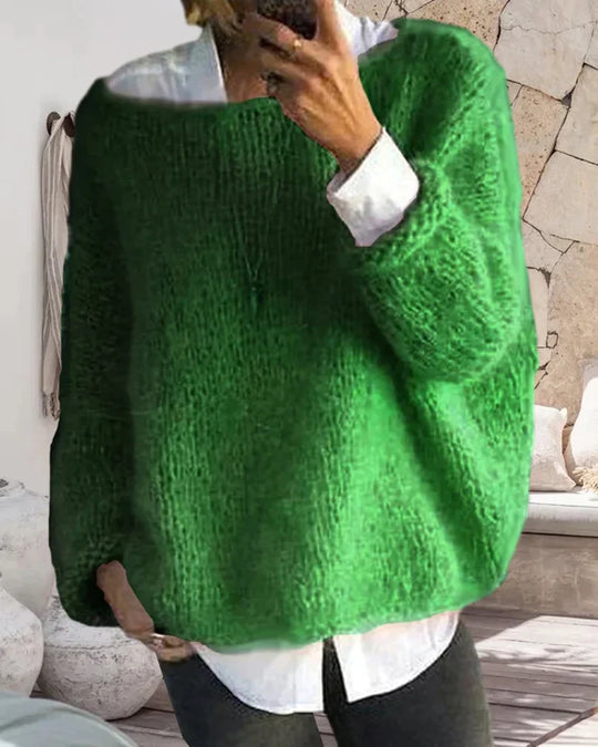 R&B | Mehrfarbiger Off Shoulder Pullover
