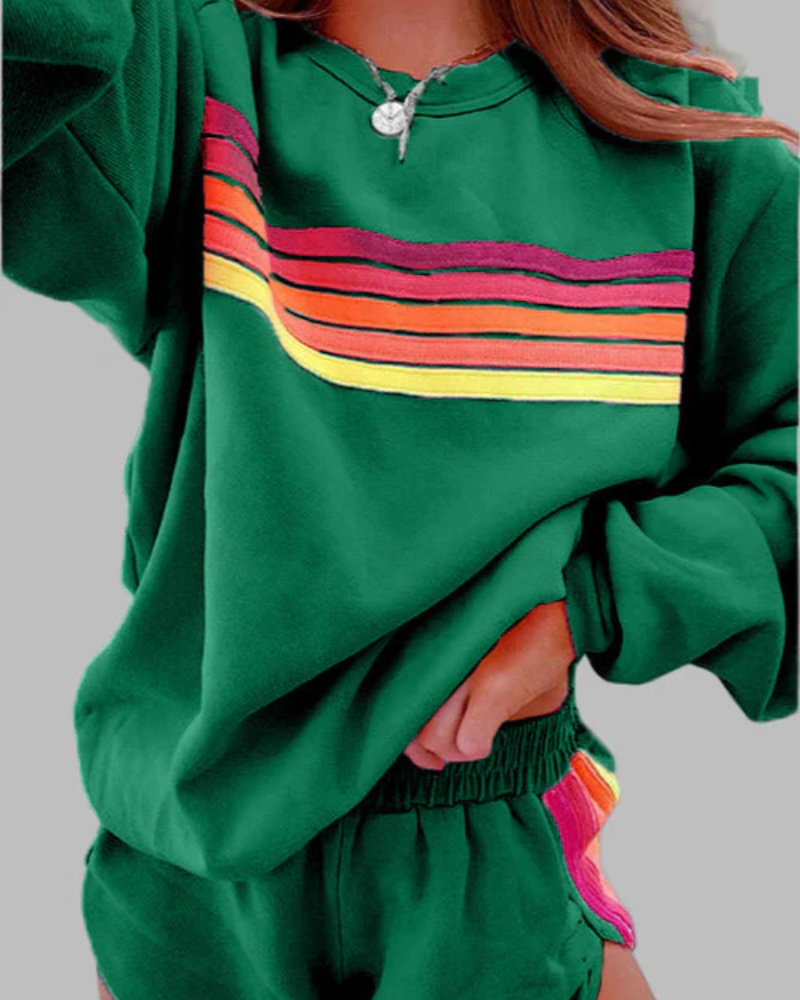 R&B | Gestreiftes Pyjama-Set