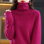 R&B | Pullover Damen Weicher Rollkragenpullover, Warm & Luxuriöses Design