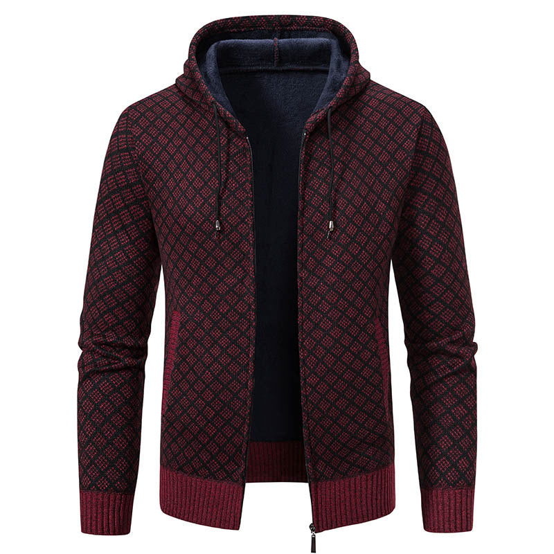 R&B | Elegante, schlanke Jacke mit Kapuze für Männer