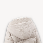 R&B | Damen Pufferjacke mit Kapuze und Gürtel