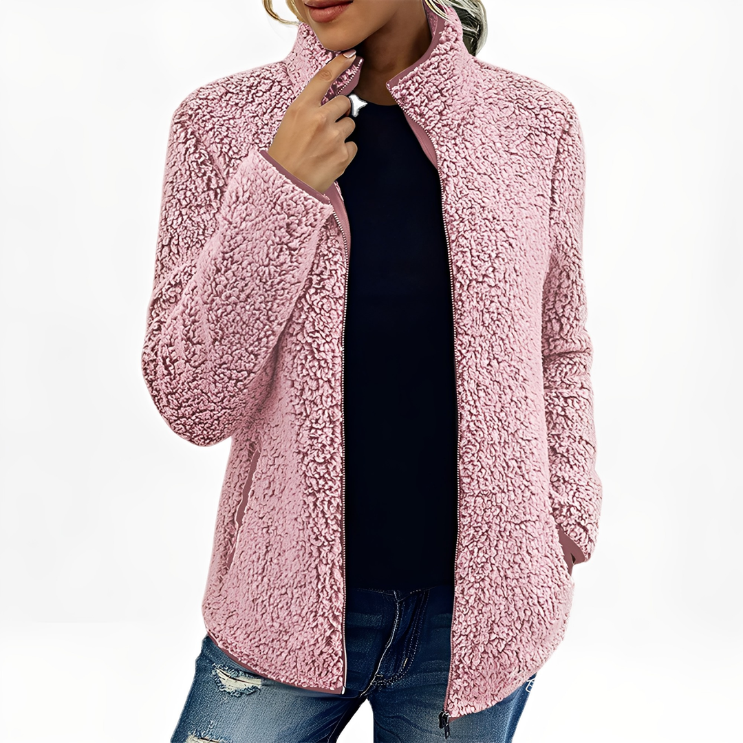 R&B | Eleganter Fleece-Veloursmantel für Damen