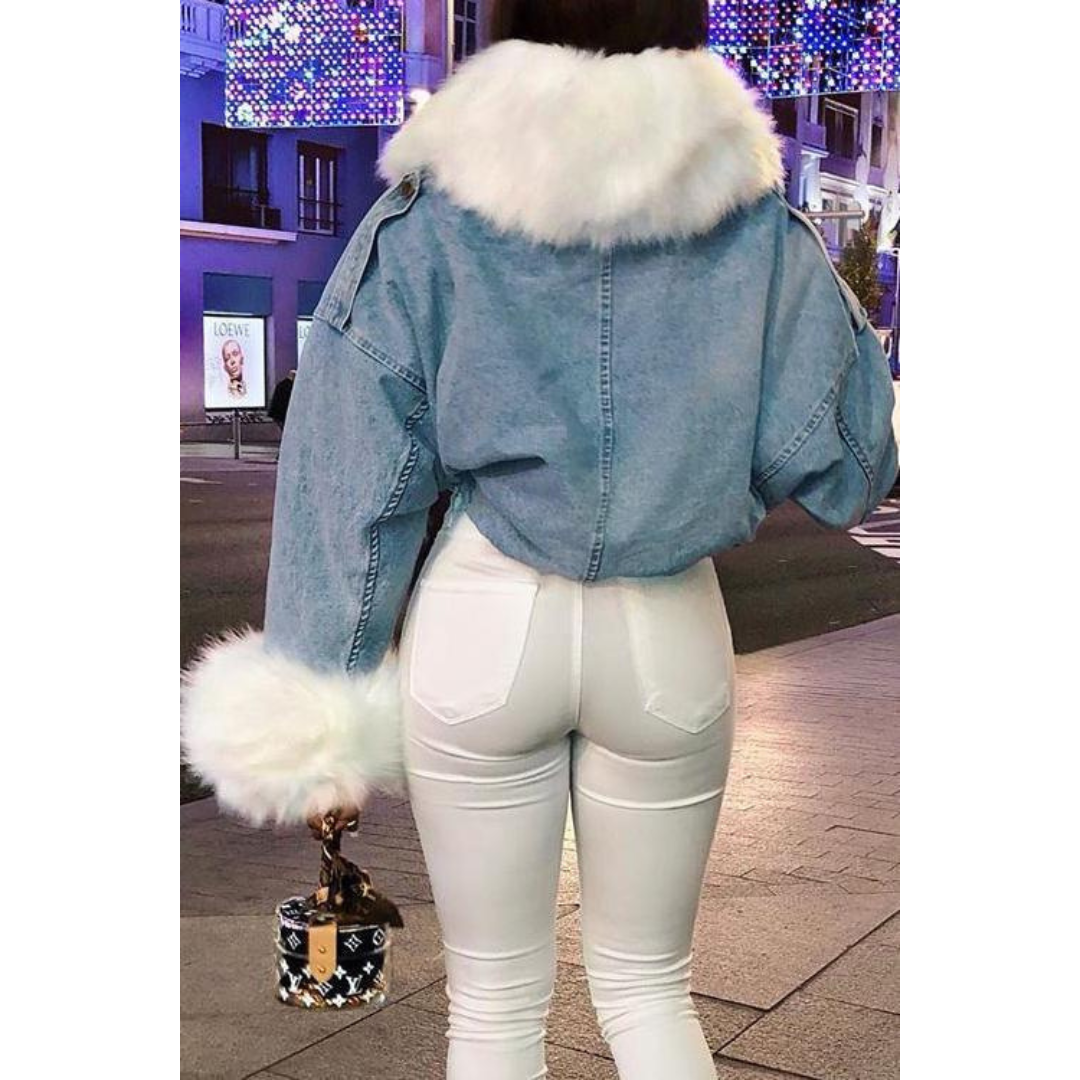 R&B | Winterjacke aus Jeans für Frauen