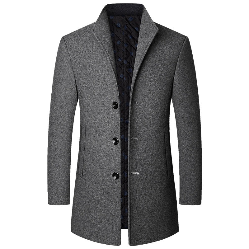R&B | Eleganter Langer Wollmantel für Herren