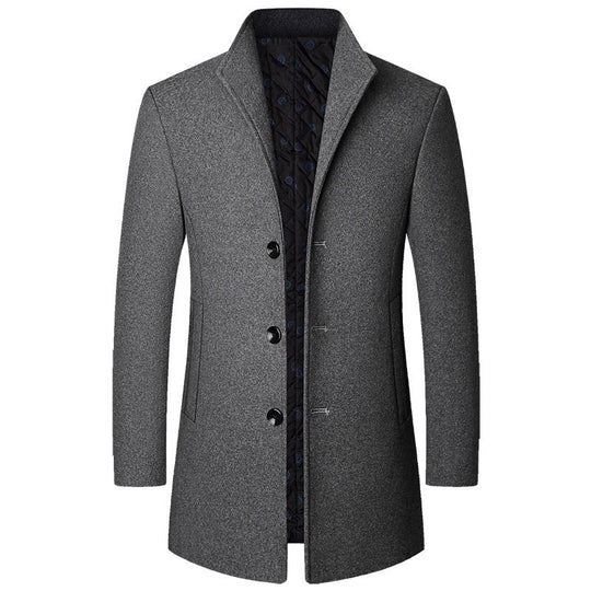 R&B | Eleganter Langer Wollmantel für Herren