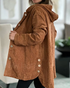 R&B | Damen Freizeit Cordjacke Mit Kapuze