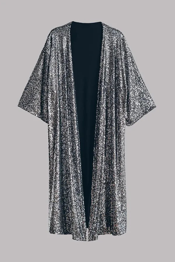 R&B | Glamour Kimono aus Pailletten mit Schlüsselloch