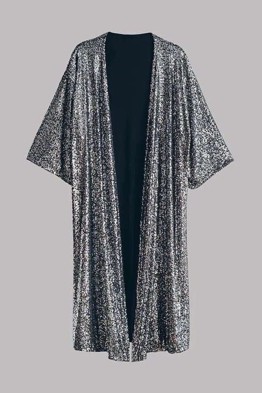 R&B | Glamour Kimono aus Pailletten mit Schlüsselloch