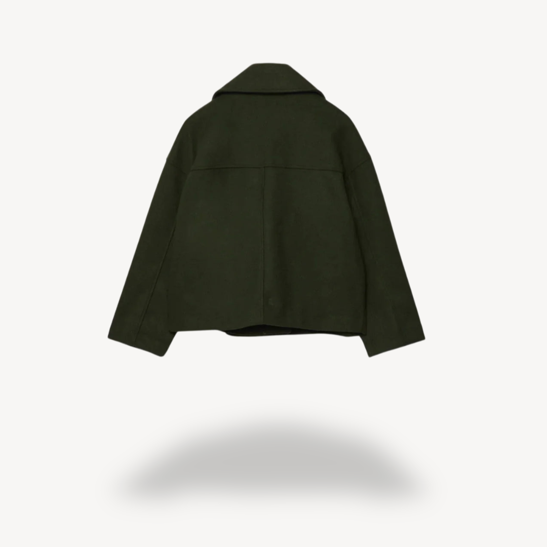 R&B | Kürzerer Woll-Peacoat für Frauen