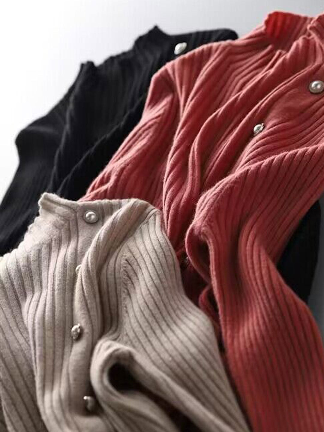 R&B | Kleid - Elegantes Rollkragen Strickkleid