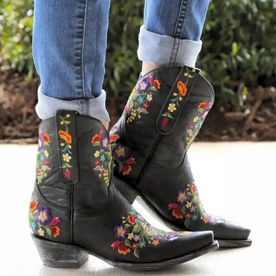 R&B | Wetterfeste Weinlese Cowgirl Stiefel