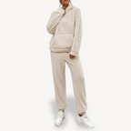 R&B | Damen Fleece-Loungewear-Set Trainingsanzug