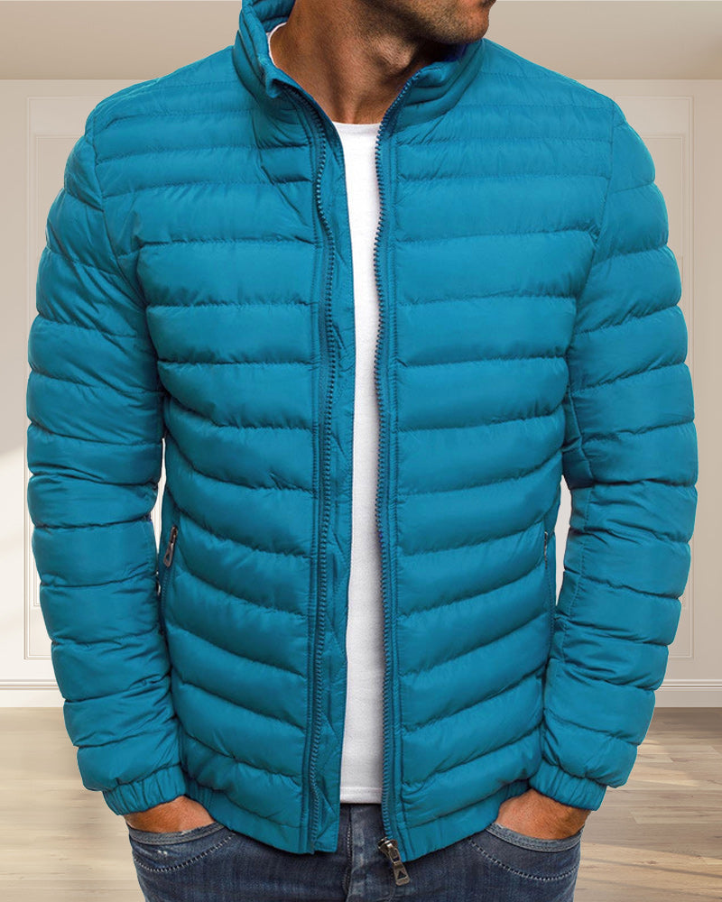 R&B | Einfarbige Jacke mit Stehkragen in verschiedenen Farben