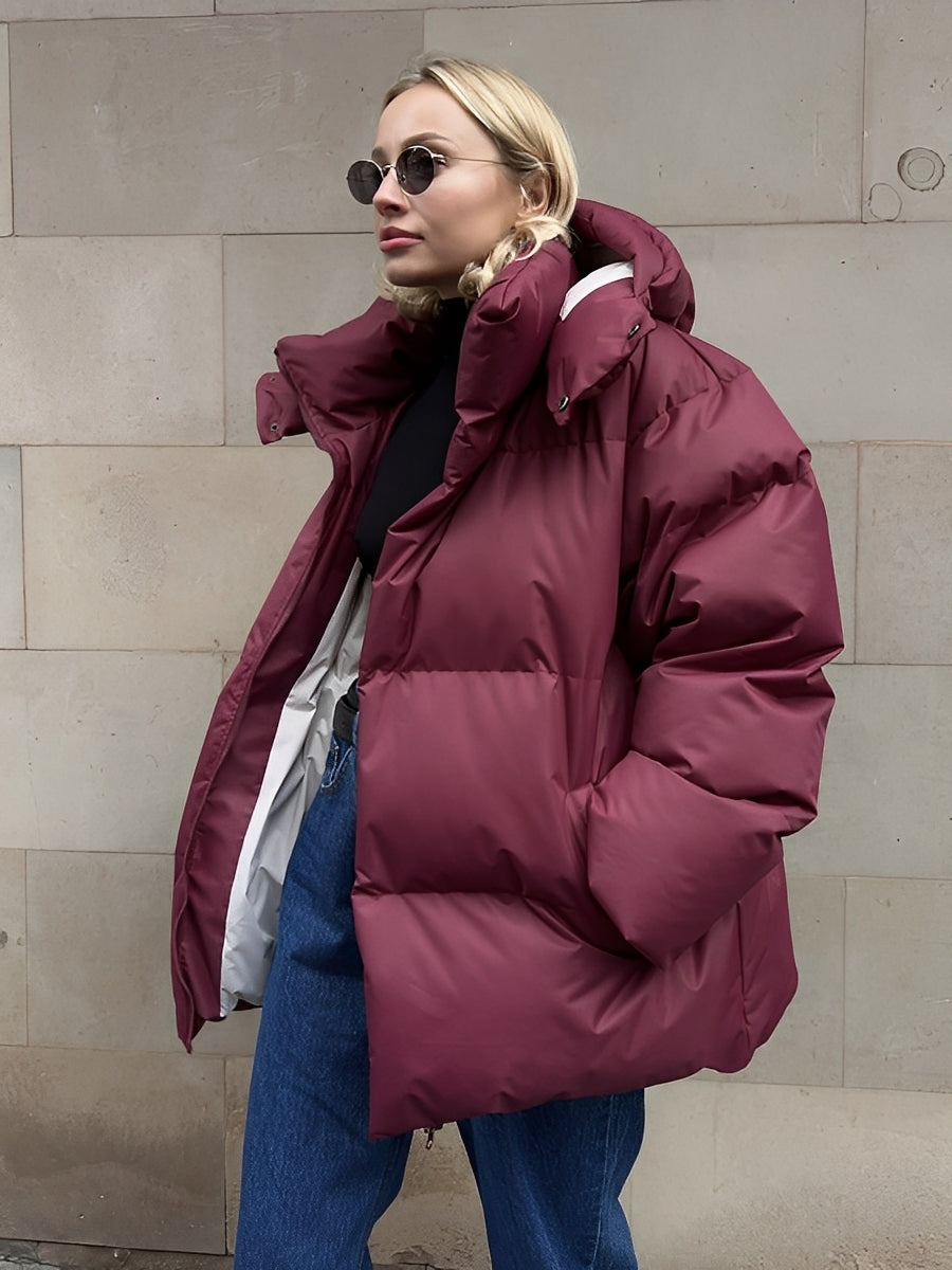 R&B | Warme, gepolsterte, lässige Jacke für Frauen