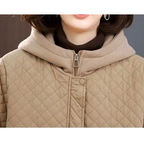 R&B | Warme fleecegefütterte gesteppte Jacke in einfarbiger Ausführung mit Reißverschluss Ideal für Herbst/Winter
