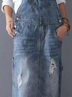 R&B | Lässiges Denim Latzkleid