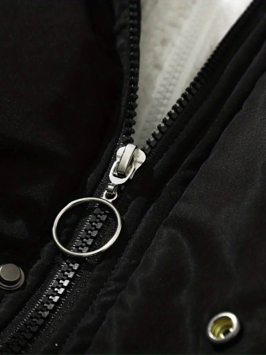 R&B | Warme Reißverschluss Winterjacke Komfort und Stil für Kalte Tage