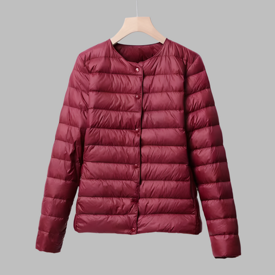 R&B | Tragbare Wattierte Jacke Ohne Kragen für Frühling und Winter